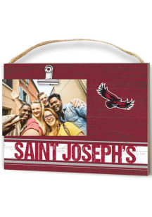 Saint Josephs Hawks Clip It Colored Logo Photo Picture Frame