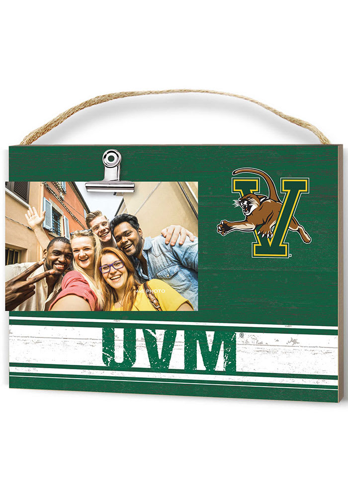 Vermont Catamounts Clip It Colored Logo Photo Picture Frame