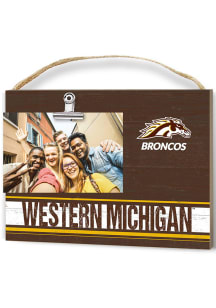 Western Michigan Broncos Clip It Colored Logo Photo Picture Frame