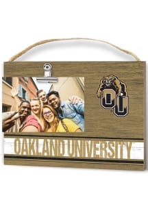 Oakland University Golden Grizzlies Clip It Colored Logo Photo Picture Frame