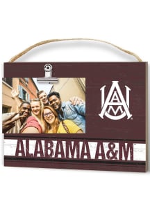 Alabama A&amp;M Bulldogs Clip It Colored Logo Photo Picture Frame