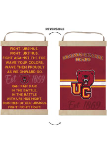 KH Sports Fan Ursinus Bears Fight Song Reversible Banner Sign