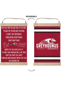 KH Sports Fan Indianapolis Greyhounds Fight Song Reversible Banner Sign