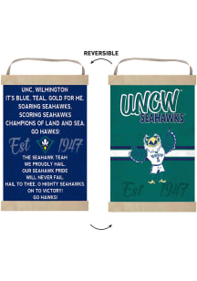 KH Sports Fan UNCW Seahawks Fight Song Reversible Banner Sign