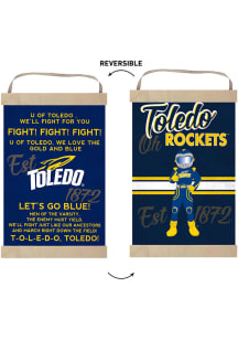 KH Sports Fan Toledo Rockets Fight Song Reversible Banner Sign