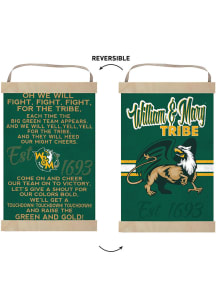 KH Sports Fan William &amp; Mary Tribe Fight Song Reversible Banner Sign