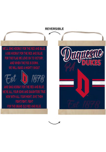 KH Sports Fan Duquesne Dukes Fight Song Reversible Banner Sign