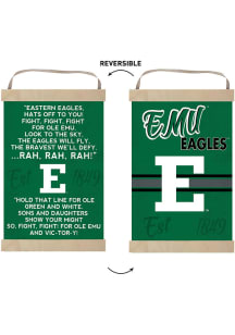 KH Sports Fan Eastern Michigan Eagles Fight Song Reversible Banner Sign