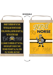 KH Sports Fan Northern Kentucky Norse Fight Song Reversible Banner Sign