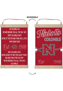 KH Sports Fan Nicholls State Colonels Fight Song Reversible Banner Sign