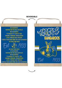KH Sports Fan UMKC Roos Fight Song Reversible Banner Sign