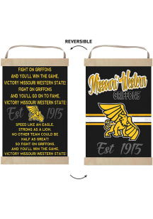 KH Sports Fan Missouri Western Griffons Fight Song Reversible Banner Sign