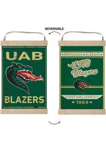KH Sports Fan UAB Blazers Faux Rusted Reversible Banner Sign