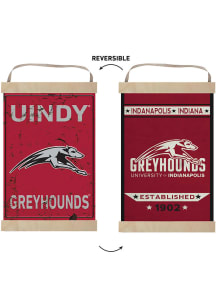 KH Sports Fan Indianapolis Greyhounds Faux Rusted Reversible Banner Sign