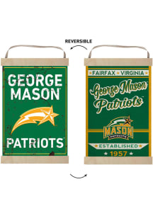 KH Sports Fan George Mason University Faux Rusted Reversible Banner Sign
