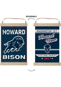 KH Sports Fan Howard Bison Faux Rusted Reversible Banner Sign