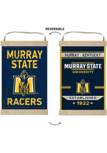 KH Sports Fan Murray State Racers Faux Rusted Reversible Banner Sign
