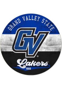 KH Sports Fan Grand Valley State Lakers 20x20 Retro Multi Color Circle Sign