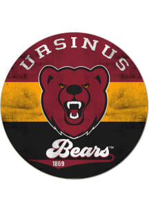 KH Sports Fan Ursinus Bears 20x20 Retro Multi Color Circle Sign