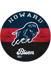 KH Sports Fan Howard Bison 20x20 Retro Multi Color Circle Sign