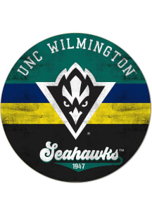 KH Sports Fan UNCW Seahawks 20x20 Retro Multi Color Circle Sign