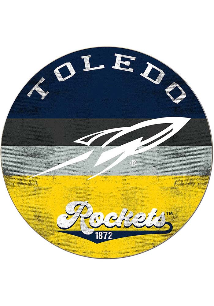 KH Sports Fan Toledo Rockets 20x20 Retro Multi Color Circle Sign