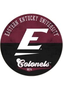 KH Sports Fan Eastern Kentucky Colonels 20x20 Retro Multi Color Circle Sign