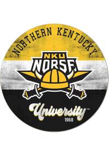 KH Sports Fan Northern Kentucky Norse 20x20 Retro Multi Color Circle Sign