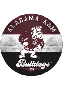KH Sports Fan Alabama A&amp;M Bulldogs 20x20 Retro Multi Color Circle Sign