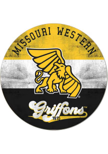 KH Sports Fan Missouri Western Griffons 20x20 Retro Multi Color Circle Sign
