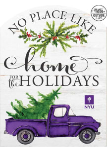 KH Sports Fan NYU Violets 16x22 Home for Holidays Marquee Sign