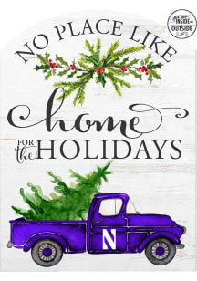 KH Sports Fan Northwestern Wildcats 16x22 Home for Holidays Marquee Sign