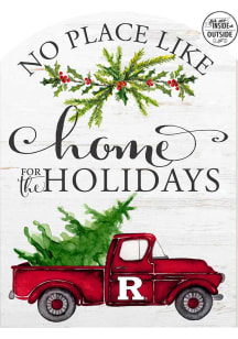 KH Sports Fan Rutgers Scarlet Knights 16x22 Home for Holidays Marquee Sign