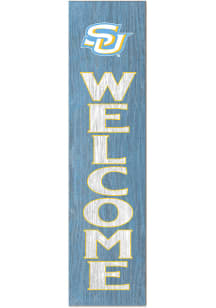 KH Sports Fan Southern University Jaguars 11x46 Welcome Leaning Sign