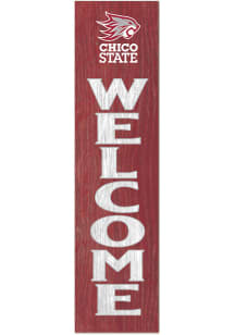 KH Sports Fan CSU Chico Wildcats 11x46 Welcome Leaning Sign