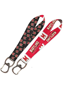 Red  Maryland Terrapins Bottle Opener Keystrap Lanyard