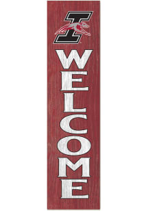 KH Sports Fan Indianapolis Greyhounds 11x46 Welcome Leaning Sign