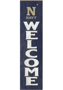 KH Sports Fan Navy Midshipmen 11x46 Welcome Leaning Sign