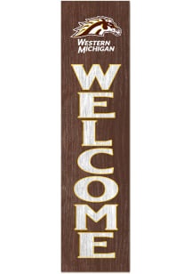 KH Sports Fan Western Michigan Broncos 11x46 Welcome Leaning Sign