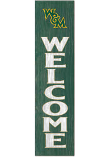KH Sports Fan William &amp; Mary Tribe 11x46 Welcome Leaning Sign