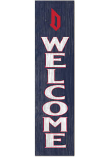 KH Sports Fan Duquesne Dukes 11x46 Welcome Leaning Sign