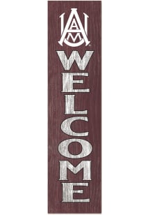KH Sports Fan Alabama A&amp;M Bulldogs 11x46 Welcome Leaning Sign