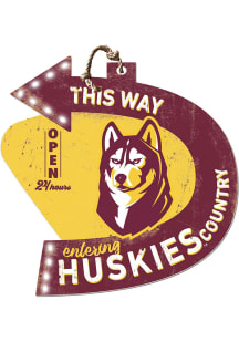 KH Sports Fan Bloomsburg University Huskies This Way Arrow Sign