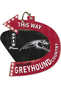 KH Sports Fan Indianapolis Greyhounds This Way Arrow Sign