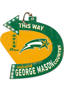 KH Sports Fan George Mason University This Way Arrow Sign