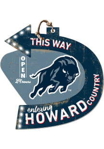 KH Sports Fan Howard Bison This Way Arrow Sign