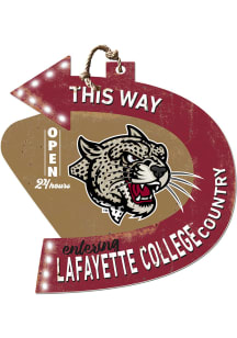 KH Sports Fan Lafayette College This Way Arrow Sign