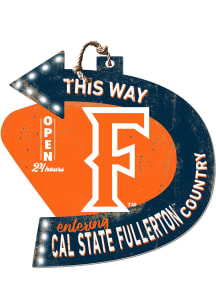 KH Sports Fan Cal State Fullerton Titans This Way Arrow Sign