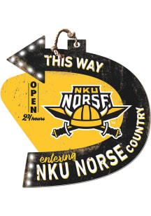 KH Sports Fan Northern Kentucky Norse This Way Arrow Sign