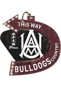 KH Sports Fan Alabama A&amp;M Bulldogs This Way Arrow Sign
